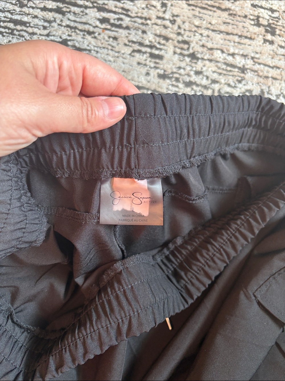 Womens Cargo Jogger Pants - Elastic Waist - Picture 5 of 5